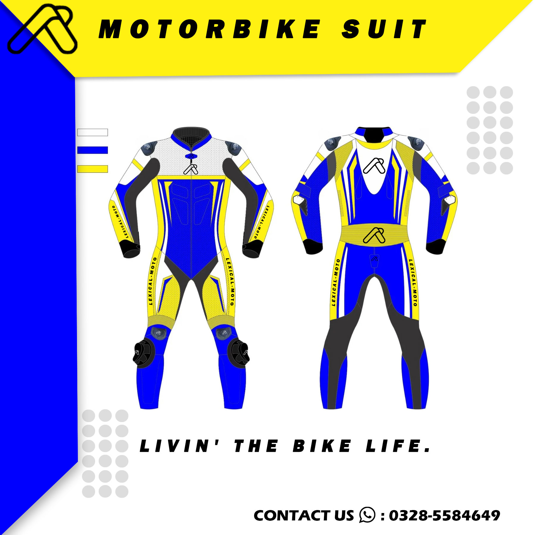 One Piece Motorbike Leather Suit